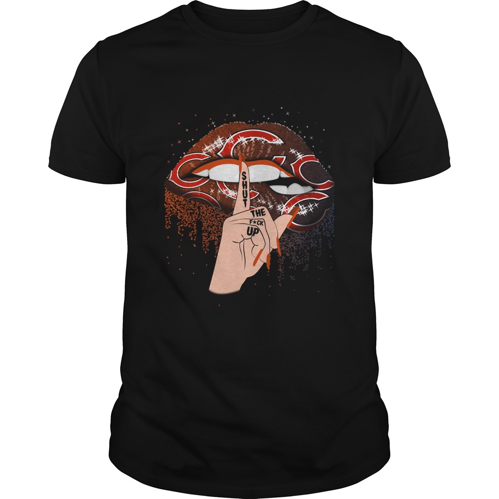 Chicago Bears "shut Up" Lips T-Shirt